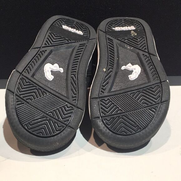 Vintage Shaq Black Leather Shoes - Size 6 - Picture 7 of 9